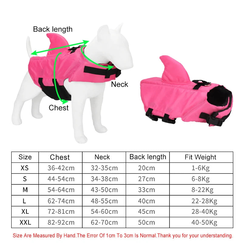 Dog Life Jacket – Shark Design